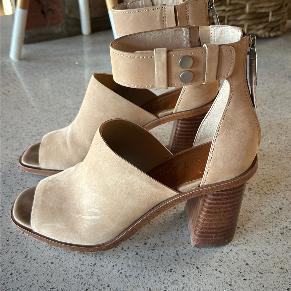 1.STATE Faen Ankle Strap Sandal Genuine Calf Hair Sandal